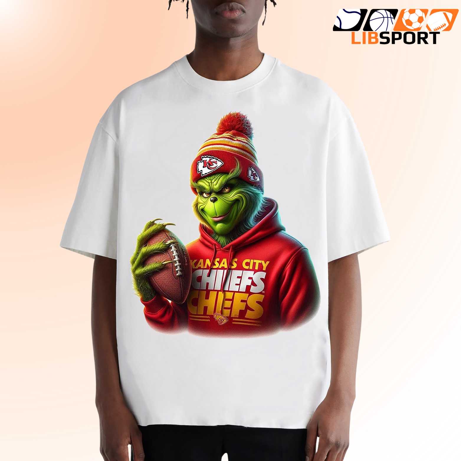 Chiefs Grinch Football Shirt, Kansas City Christmas Tee, Holiday Fan Merch Apparel